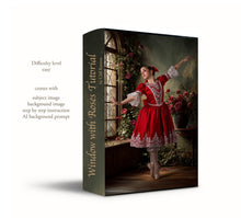 Load image into Gallery viewer, The Window with Roses Tutorial
