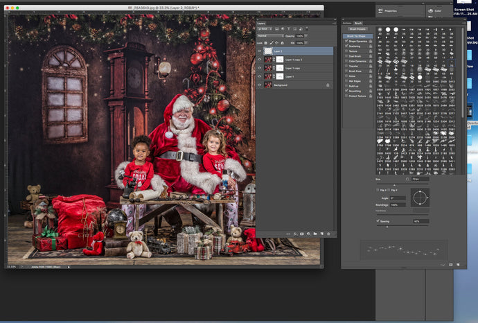 Photoshop Santa Action, how to make your own.